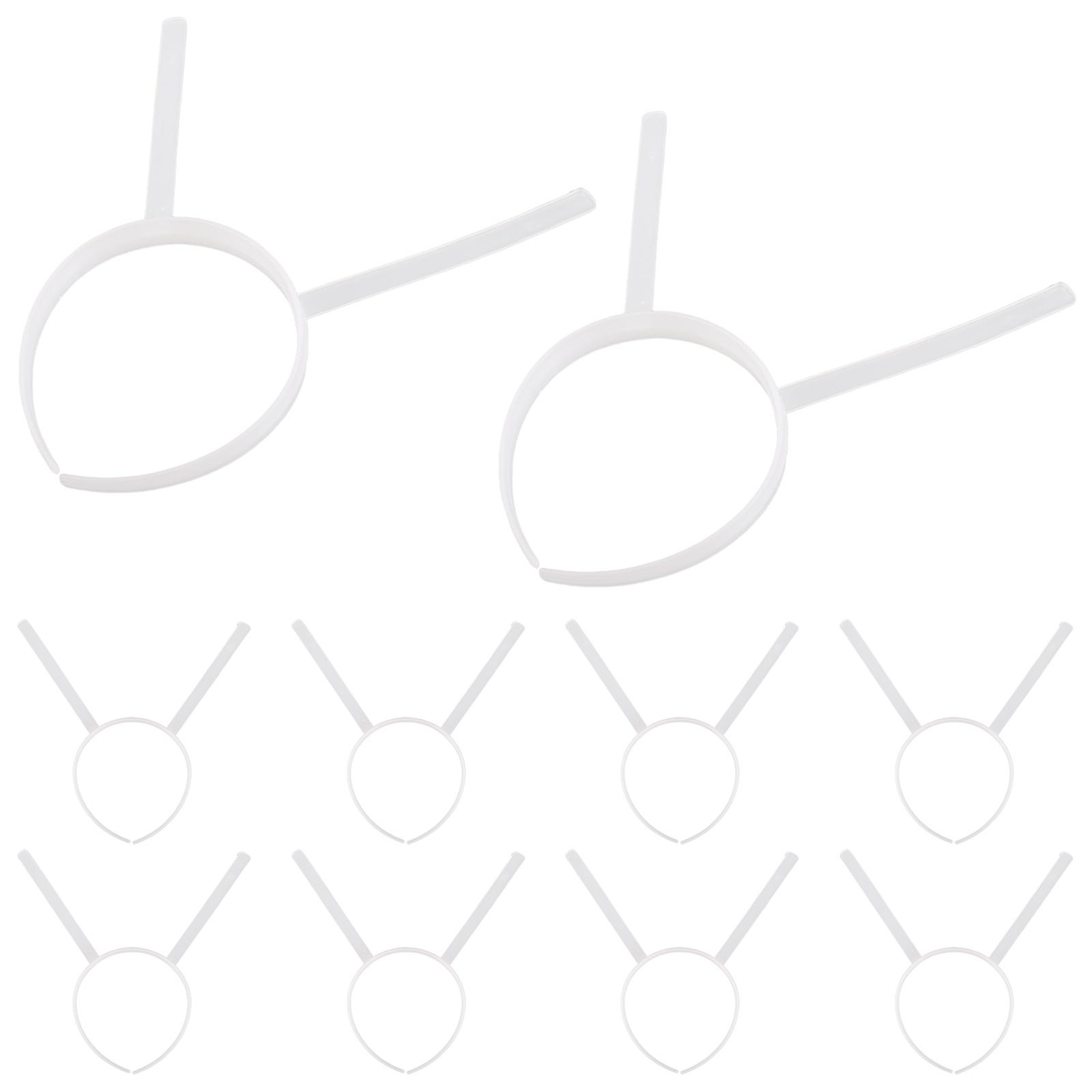 Plastic Headband Frame for Decoration DIY Craft 50Pcs Transparent Accessory