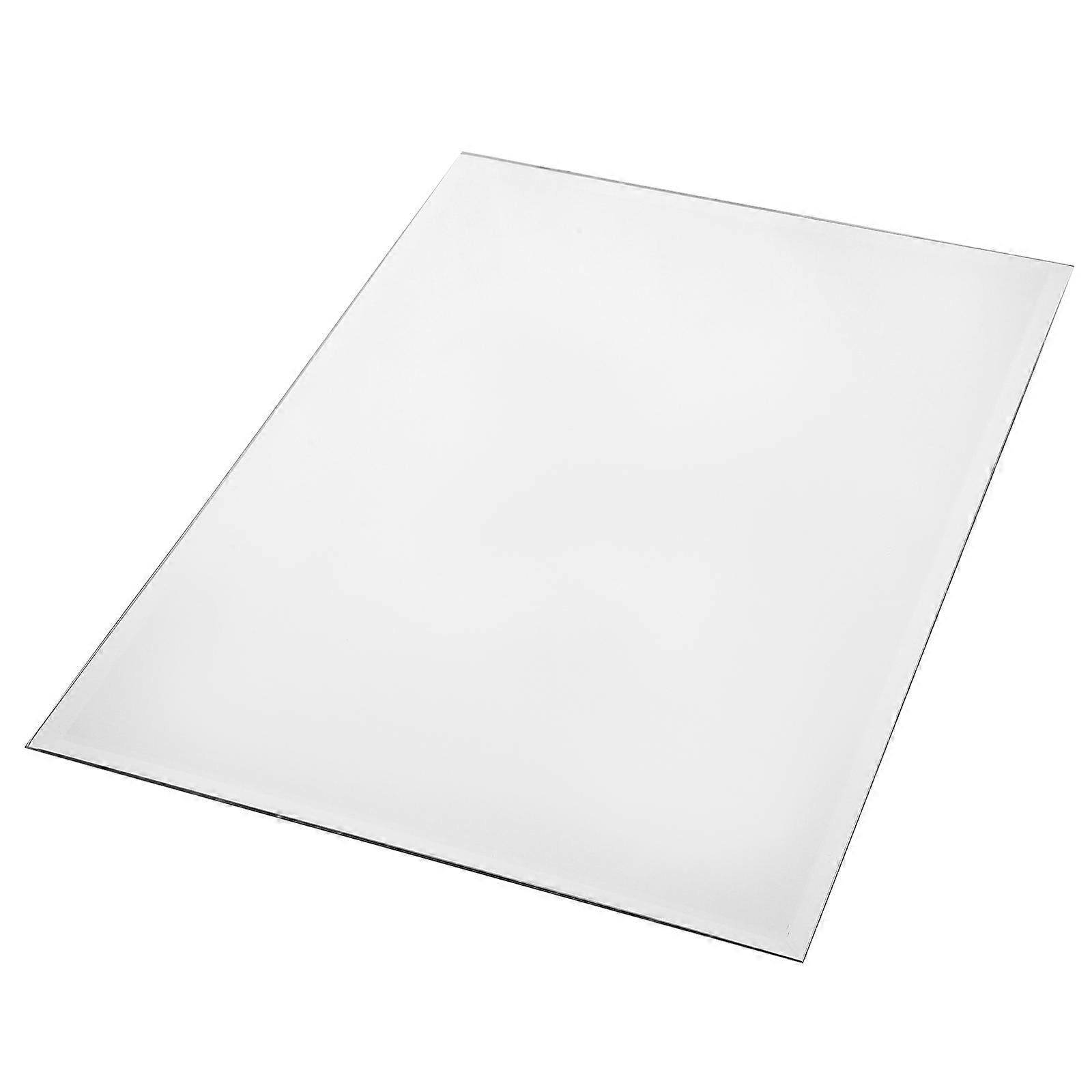 Vanity Wall Mirror Wall Mounted Mirror Modern Bathroom Mirror Toilet Mirror No Punching Clear Reflection 1Set