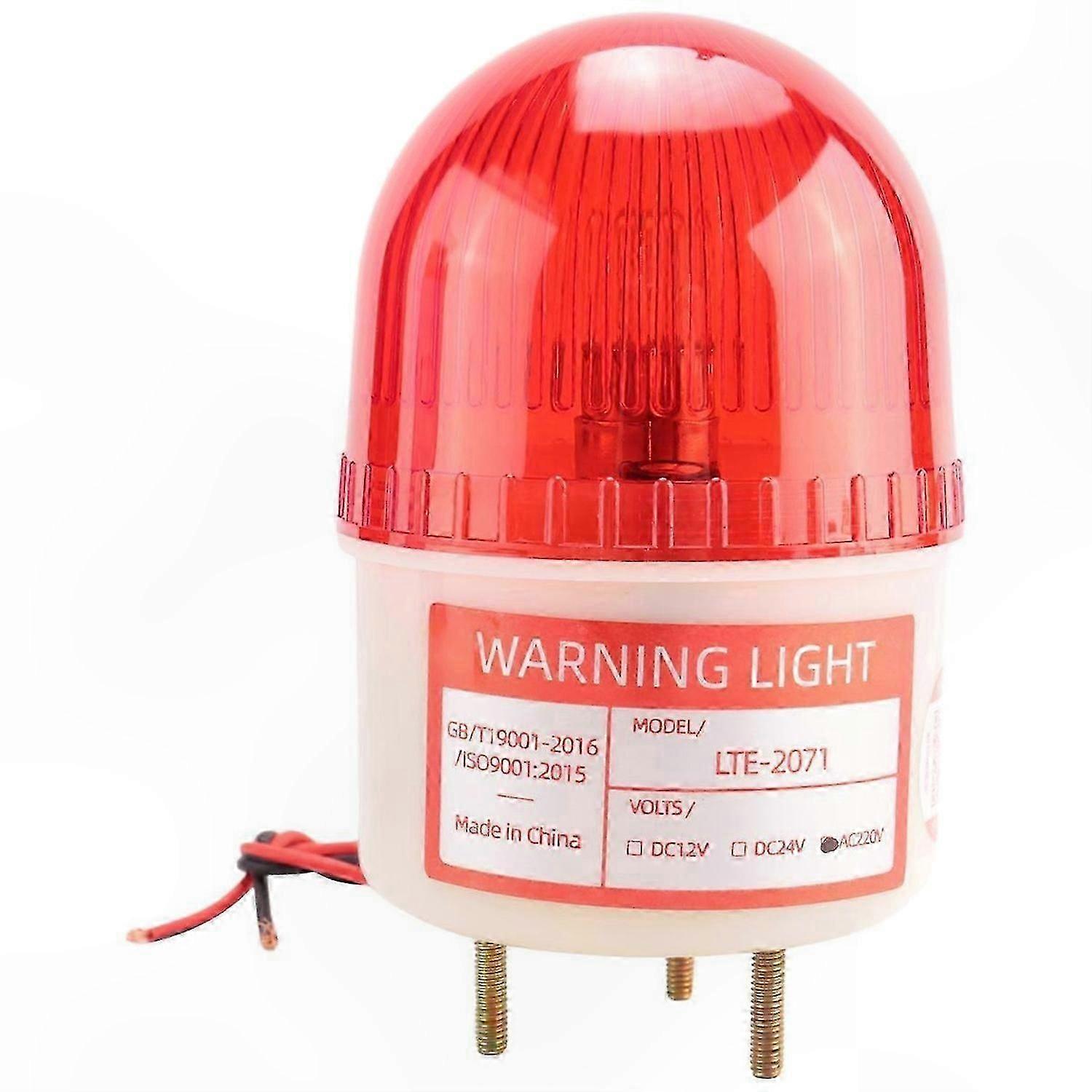 220V 15W Red Industrial Signal Tower Flashing Warning Light