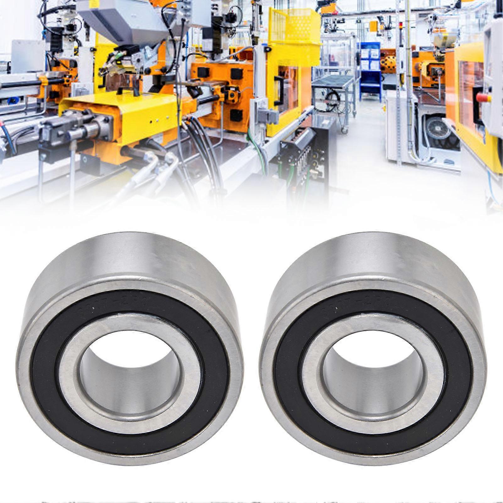 Lot de 2 roulements à billes à double rangée 3307-2RS en acier rapide