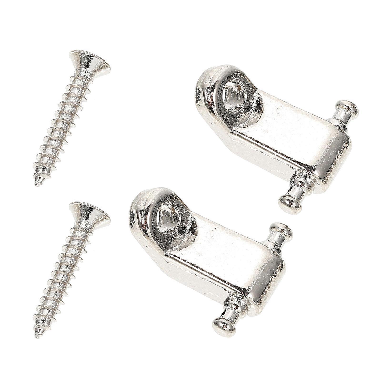 Guitar Roller String Tree Metal String Retainer for 1Set Silver
