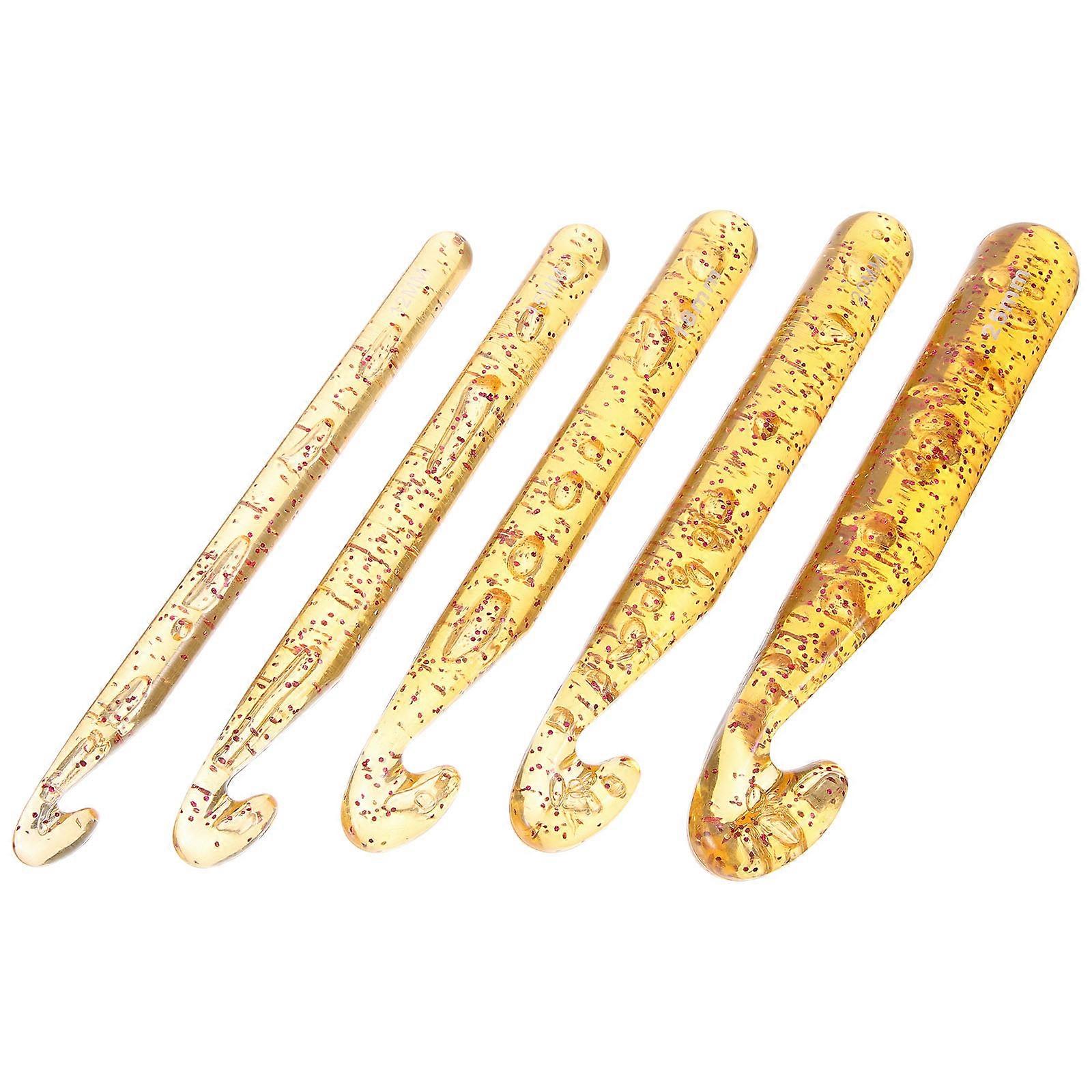 Plastic Knitting Crochet Hooks Yarn Braiding Tools for Crafts 20Pcs