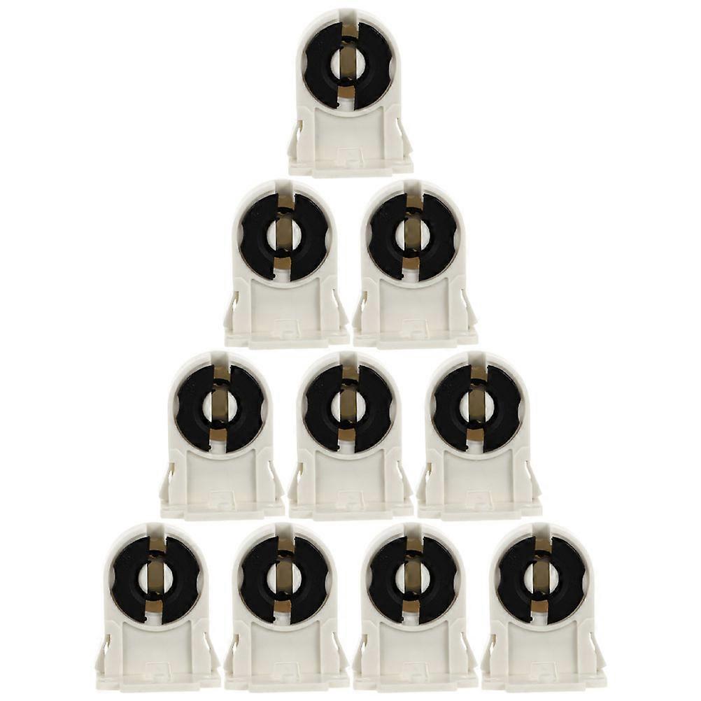Fluorescent Light Tube Socket Holder Office Use / Fluorescent Tubes Lighting 10Pcs