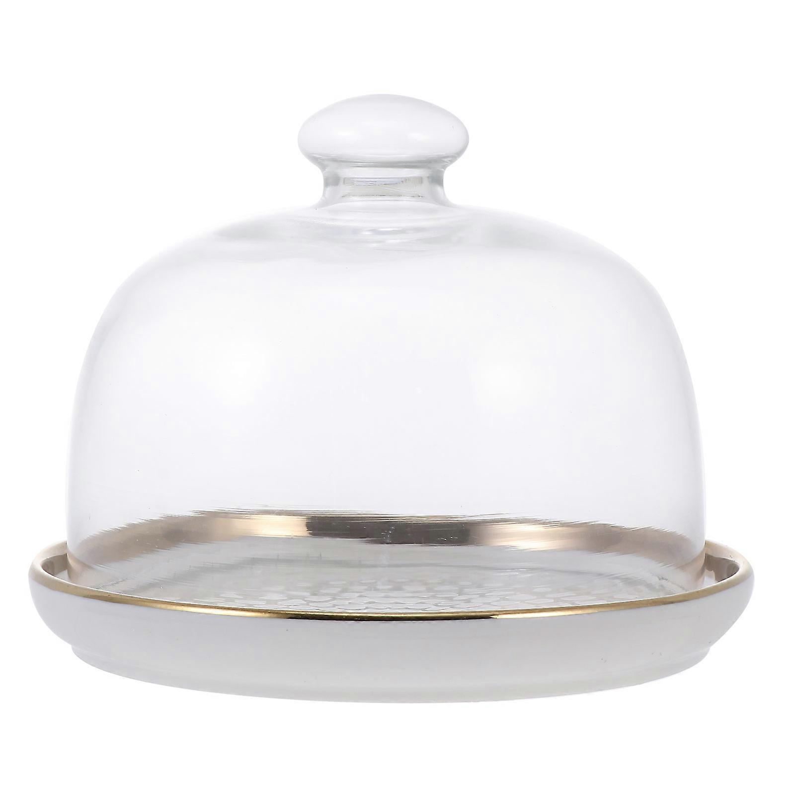 Snack Tray Cake Plate Dish for Storage Use 3Sets White Ceramic Dish