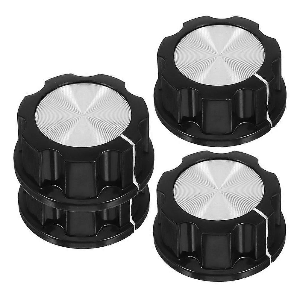 Universal Stove Knobs Replacements For Kitchen Use 3.00X3.00X2.20CM Black ABS Temperature Control 8Pcs