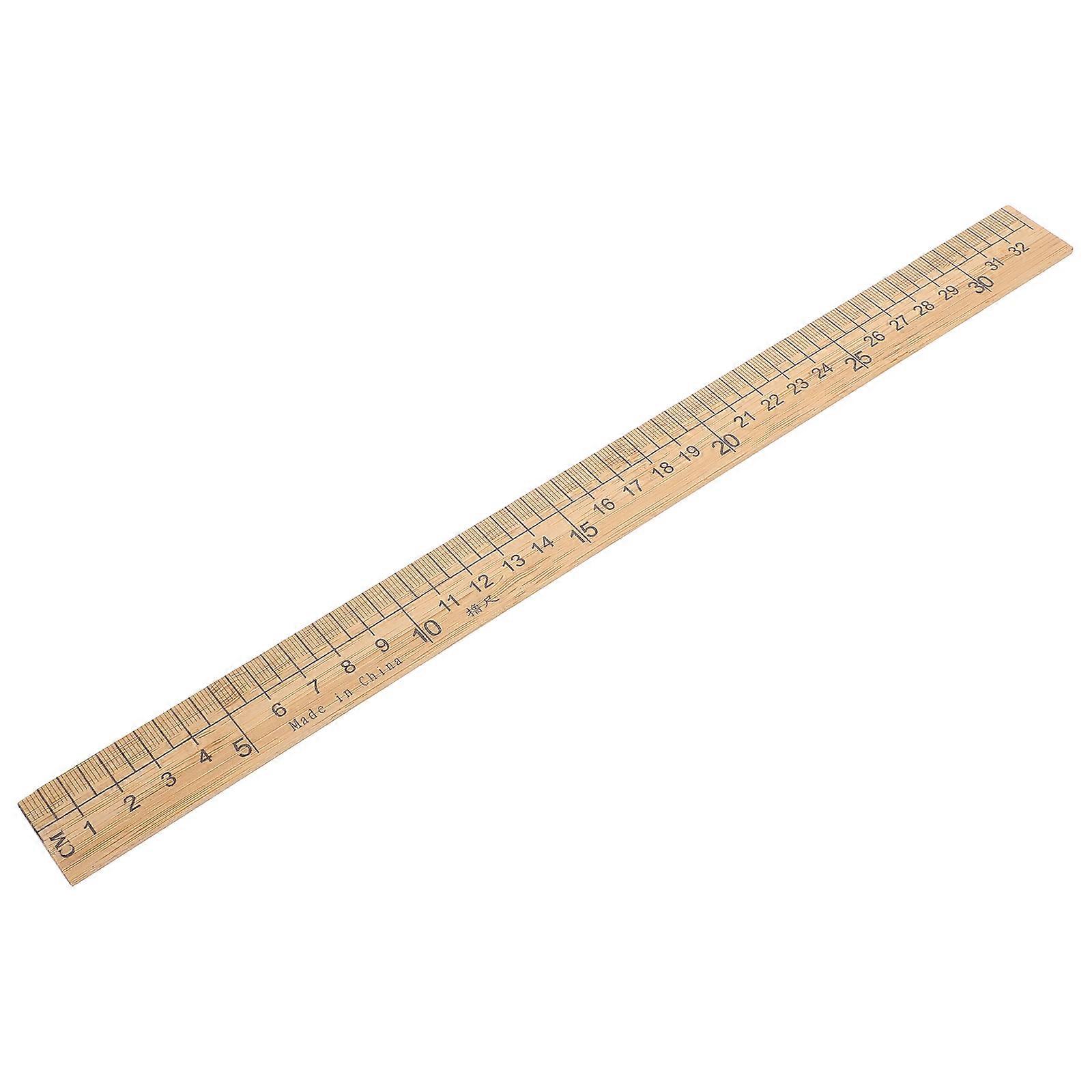 Crafted Bamboo Ruler for Sewing Beginners with Dual-Sided Scale 3Pcs