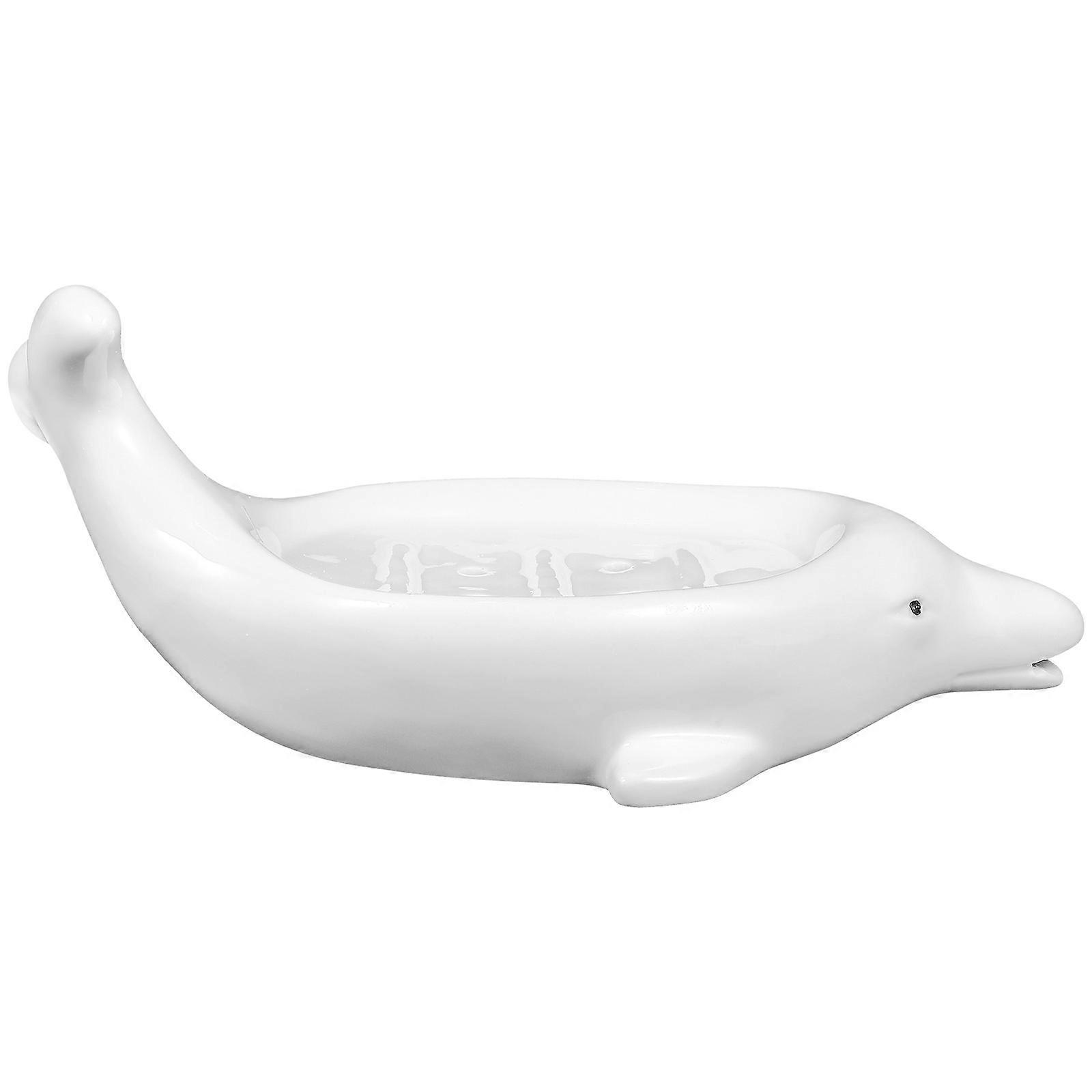 Adorable Ceramic Soap Holder for Bathroom with Drainage 2Pcs