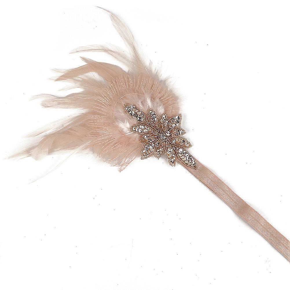 Flapper Headpiece Wedding Headband for Decoration 2Pcs Multi Color