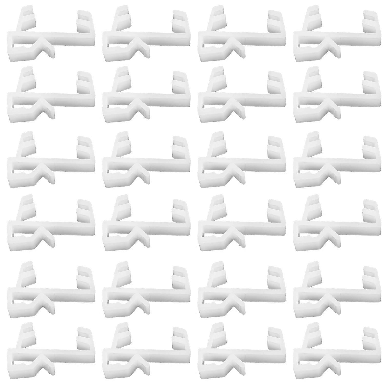 Plastic Valance Clips Blind Clips for Replacement White 120 Pieces