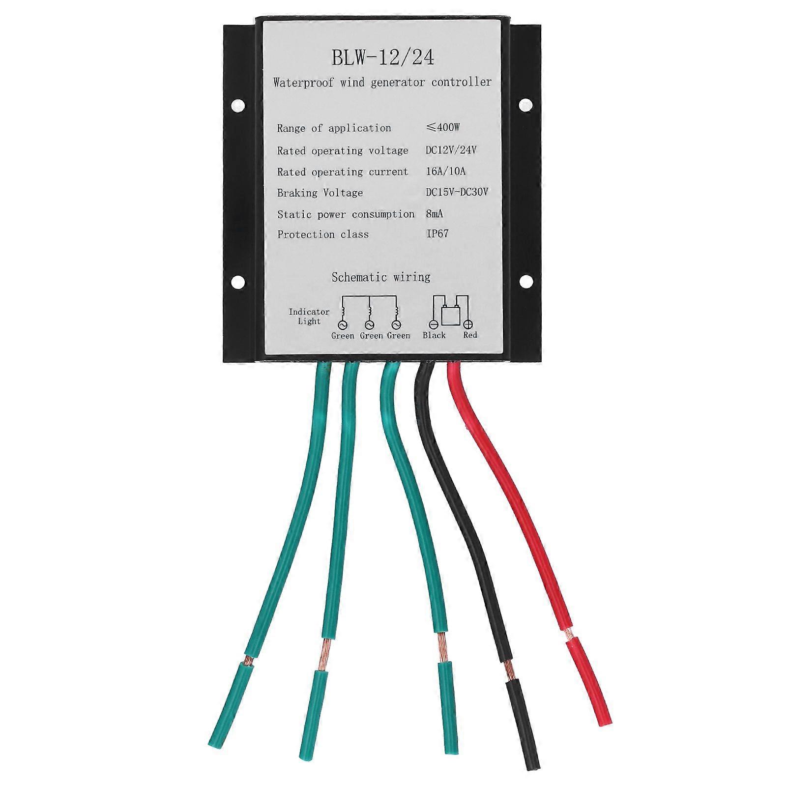 BLW12/24 400W Wind Generator Turbine Controller Waterproof Battery Charging Regulator