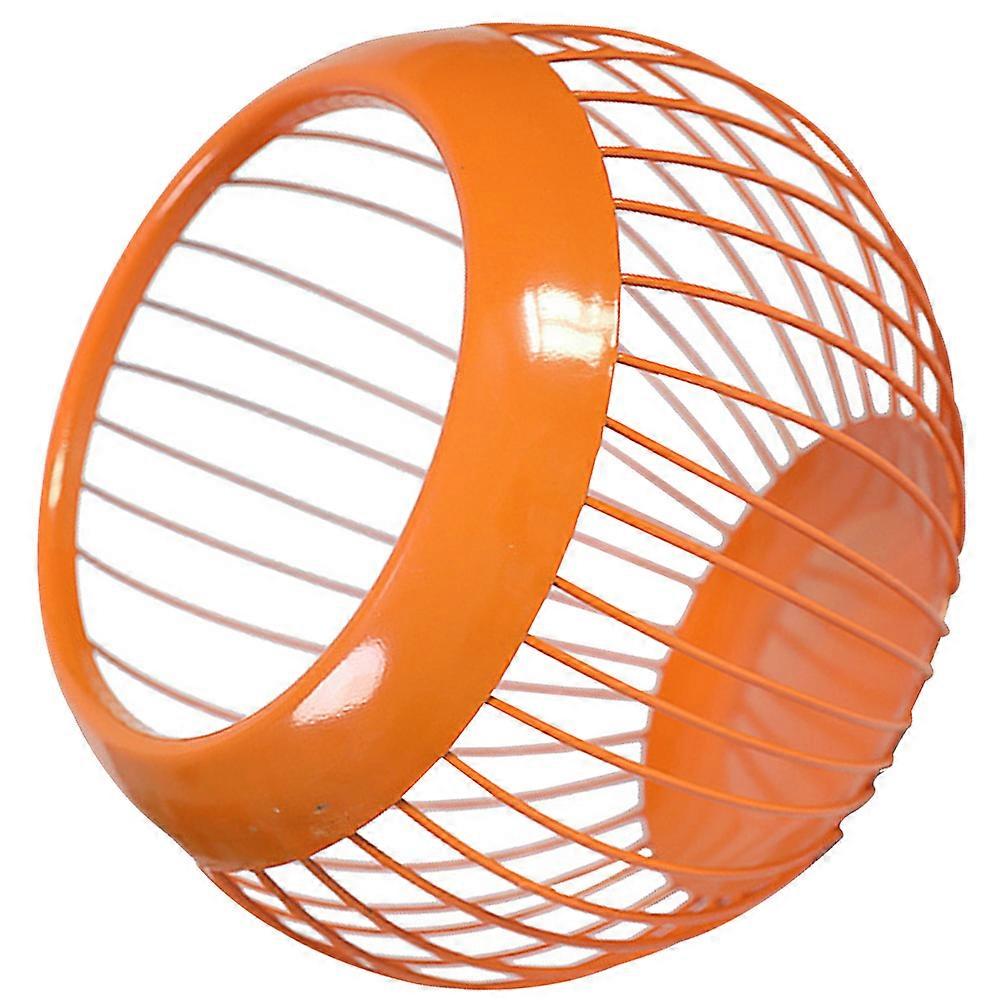 Iron Kitchen Fruit Basket Orange for Storage Use 2Pcs Desktop Holder