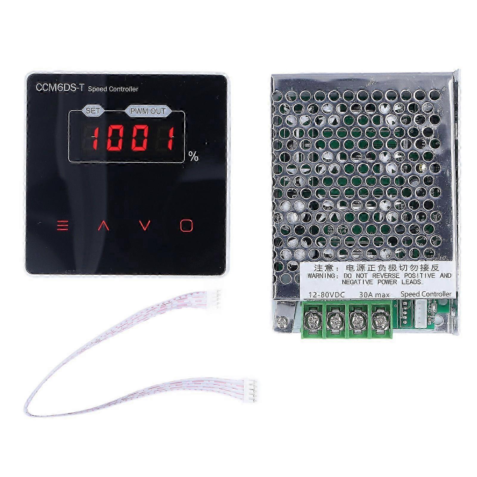 High quality  DC 12V-80V digital display DC motor speed regulator slow start and