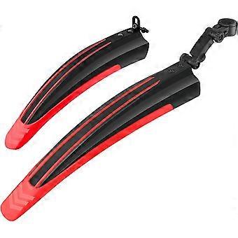 Sykkel Mudguard Sett, Justerbar Universell Road Sykkel Foran Sykkel Bak Sykkel Mudguard Terrengsykkel Sykkel Fender Plug-in Mudguard Tilbehør For Mtb Cit