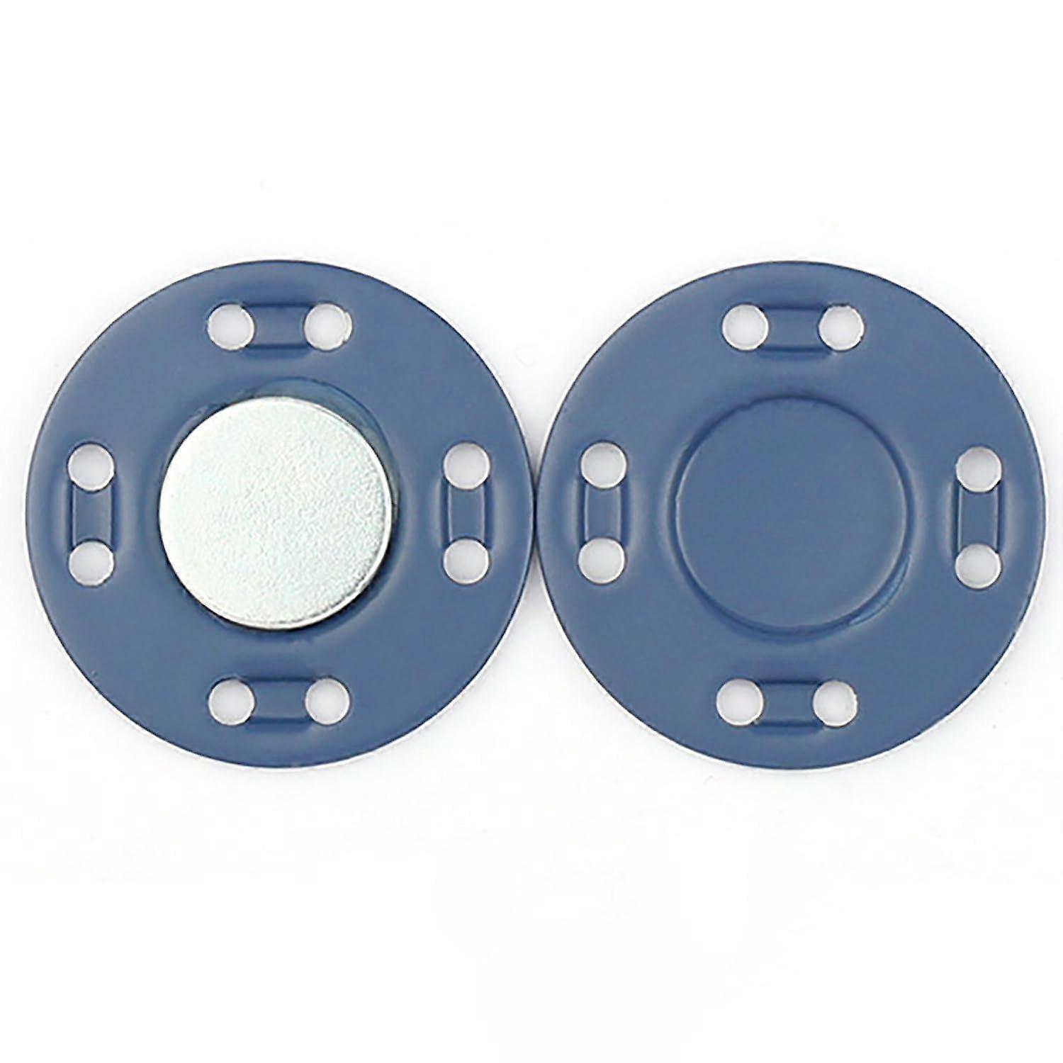 Magnet Buttons 6Piece Set (3 Pairs) 25mm Royal Blue Invisible Snap Fasteners for Clothing Coat Sewing DIY