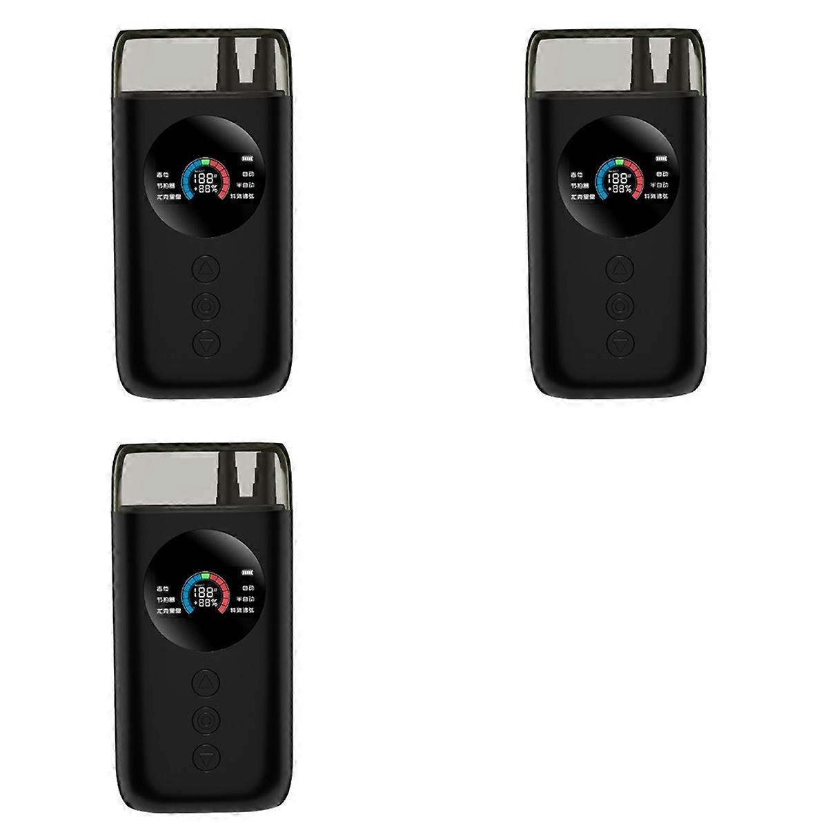 3X Smart Automatic Guitar Tuner, Full-Color LCD Screen - Metronome & String Winder - for Electric Gu