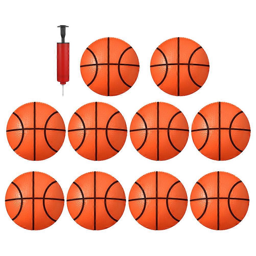 Small Basketballs Plastic Basketball Toys for Kids Use 2Sets Inflatable Fun