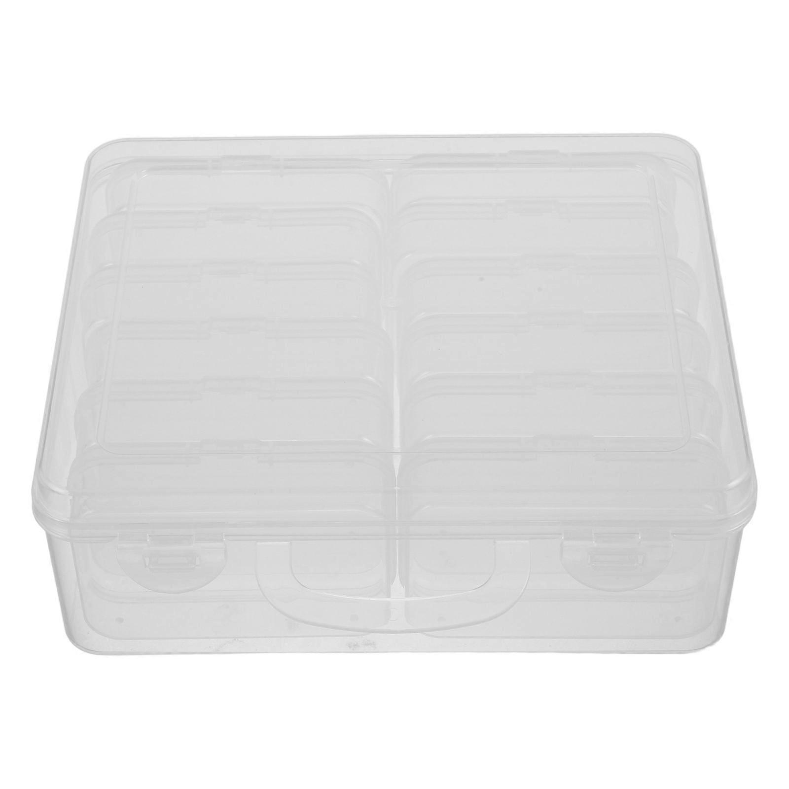 Transparent Plastic Jewelry Organizer for Home Use 5Sets Storage Box with Lid