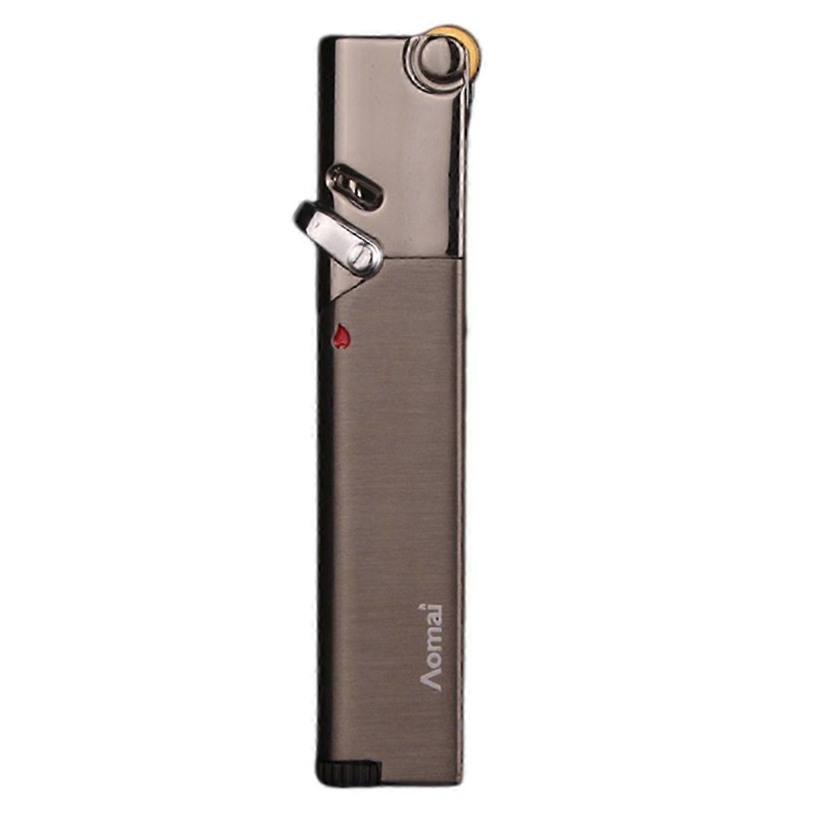 Ultra-Thin Metal Windproof-Jet Lighter Versatile Use Present for Men 26s