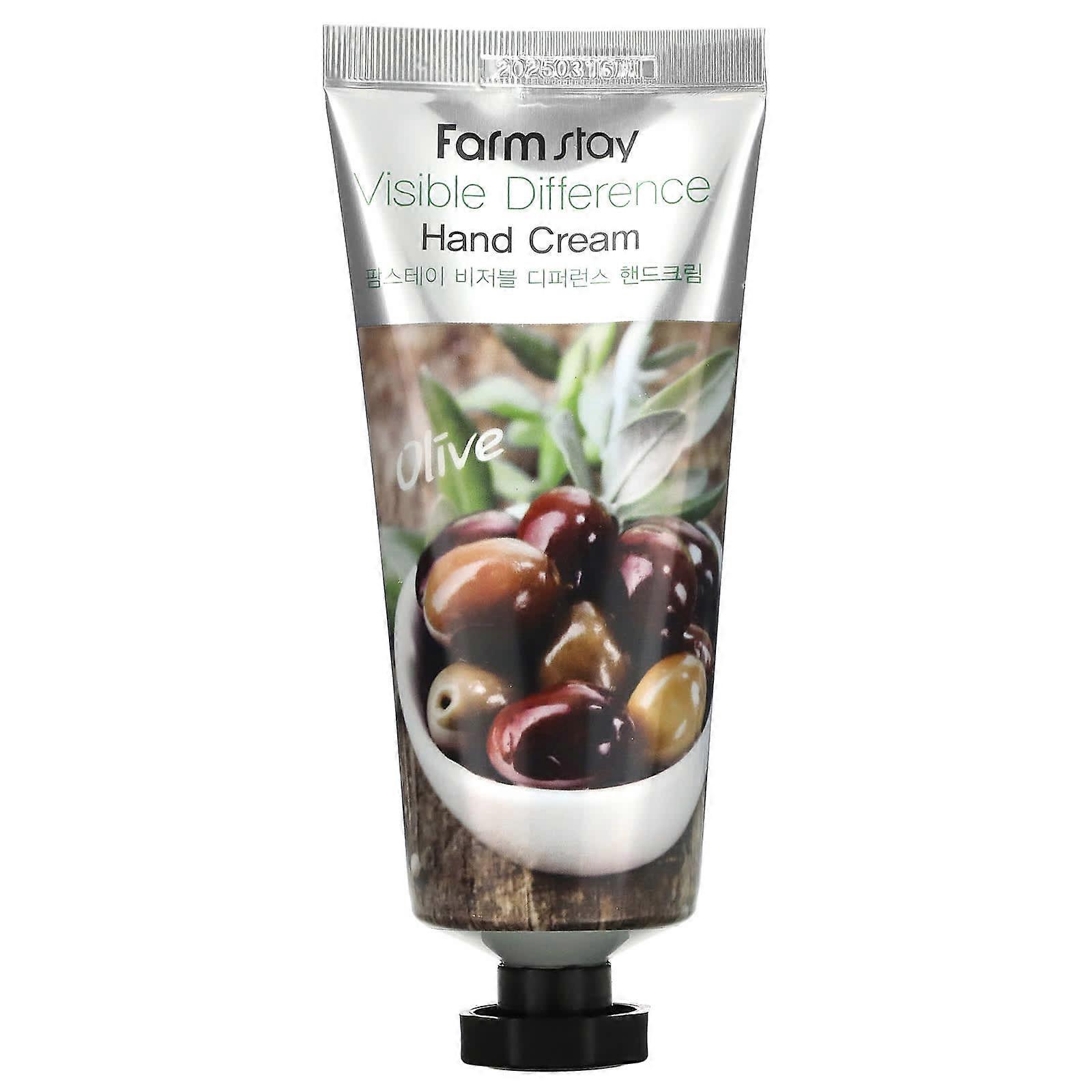 Visible Difference Hand Cream, Olive, 3.52 oz (100 g)