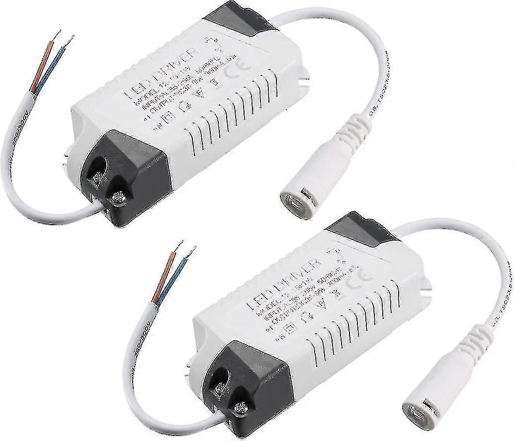 Led Driver 12-18w Constant Current 300ma High Power Ac 85-265v Output 36-65v Dc Connector External Power Supply Led Ceiling Lamp Transformer 2pcs