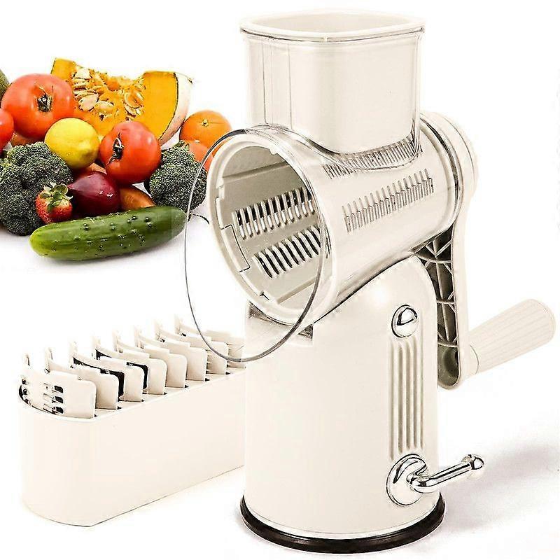 Rotary Cheese Grater with Handle Vegetable Shredder
