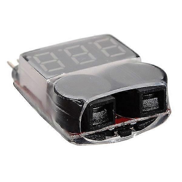 Battery Voltage Meter Tester Battery Monitor Buzzer Alarm For 1S-8S Lipo Battery 25-26s