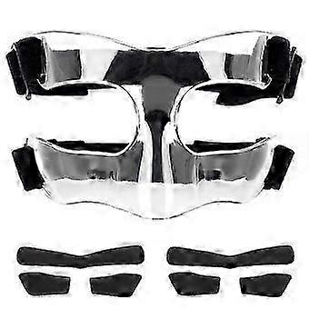 Nose Guard for Broken Nose, Adjustable Face Guard Sports Training Face Mask Nose Protector with Padd