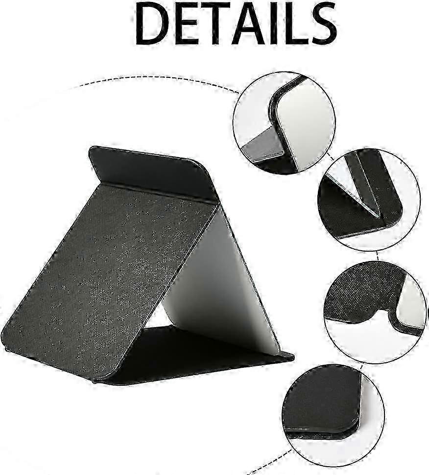 20.5*15.5cm Folding Tabletop Mirror with PU Leather, Portable Travel Mirror with Stand