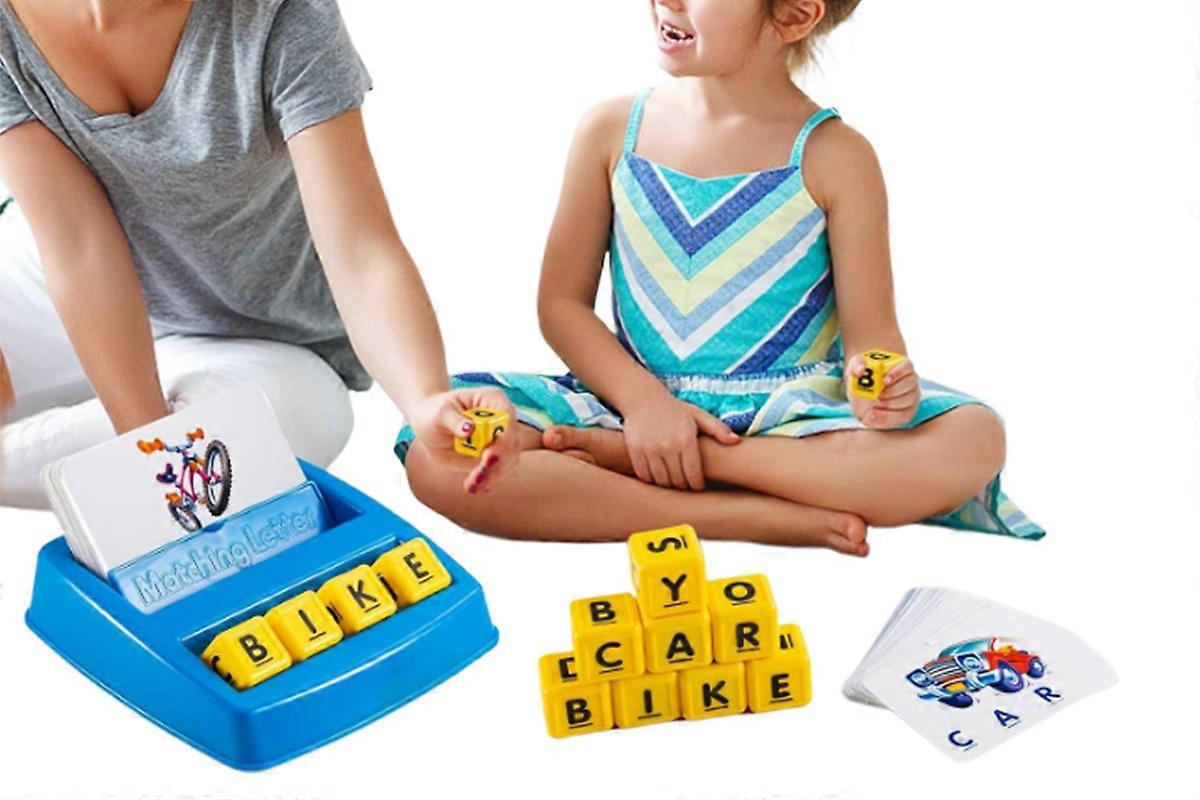 Matching Letter Game Alphabet Spelling Reading Flash Cards Enlightenment Tool