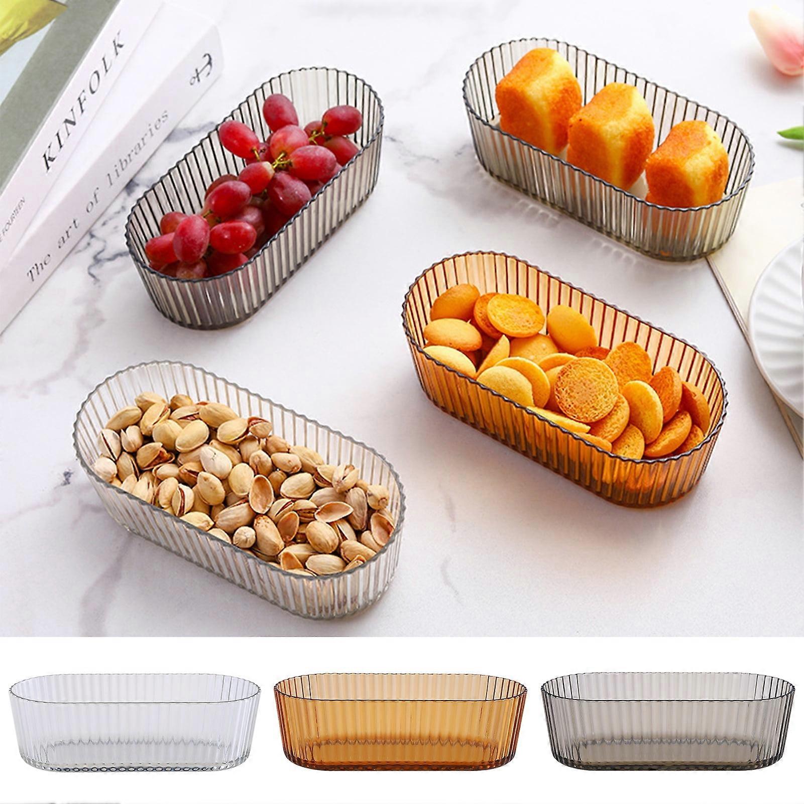 SUSUchens Fruit Dish, Rounded Edges, Multi-Function, Crack Resistant, Easy to Clean, Space-Saving, BPA Free, Compatible with Kitchen Storage