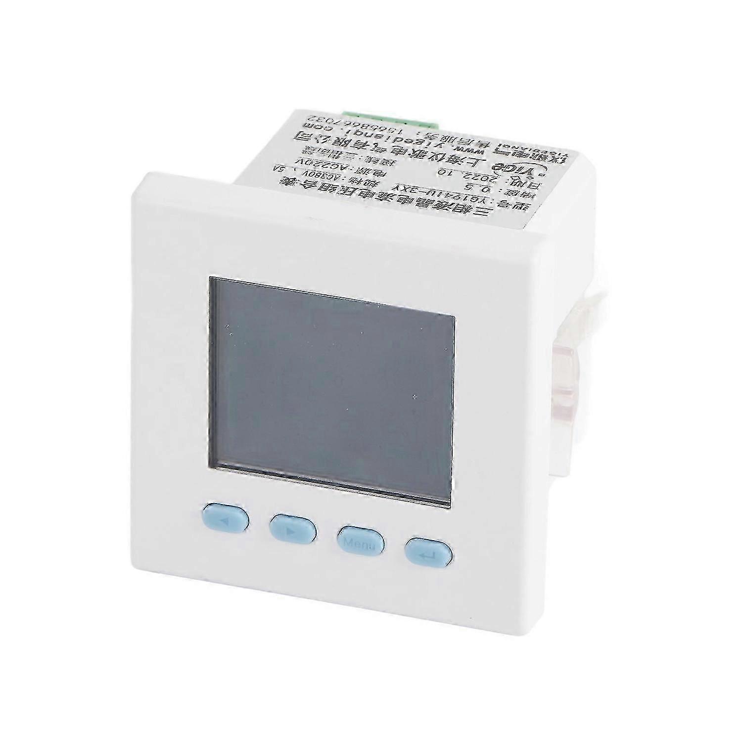 3 Phase Current Voltage Meter LCD Display Ammeter Voltmeter Intelligent Electric Meter AC220V Input