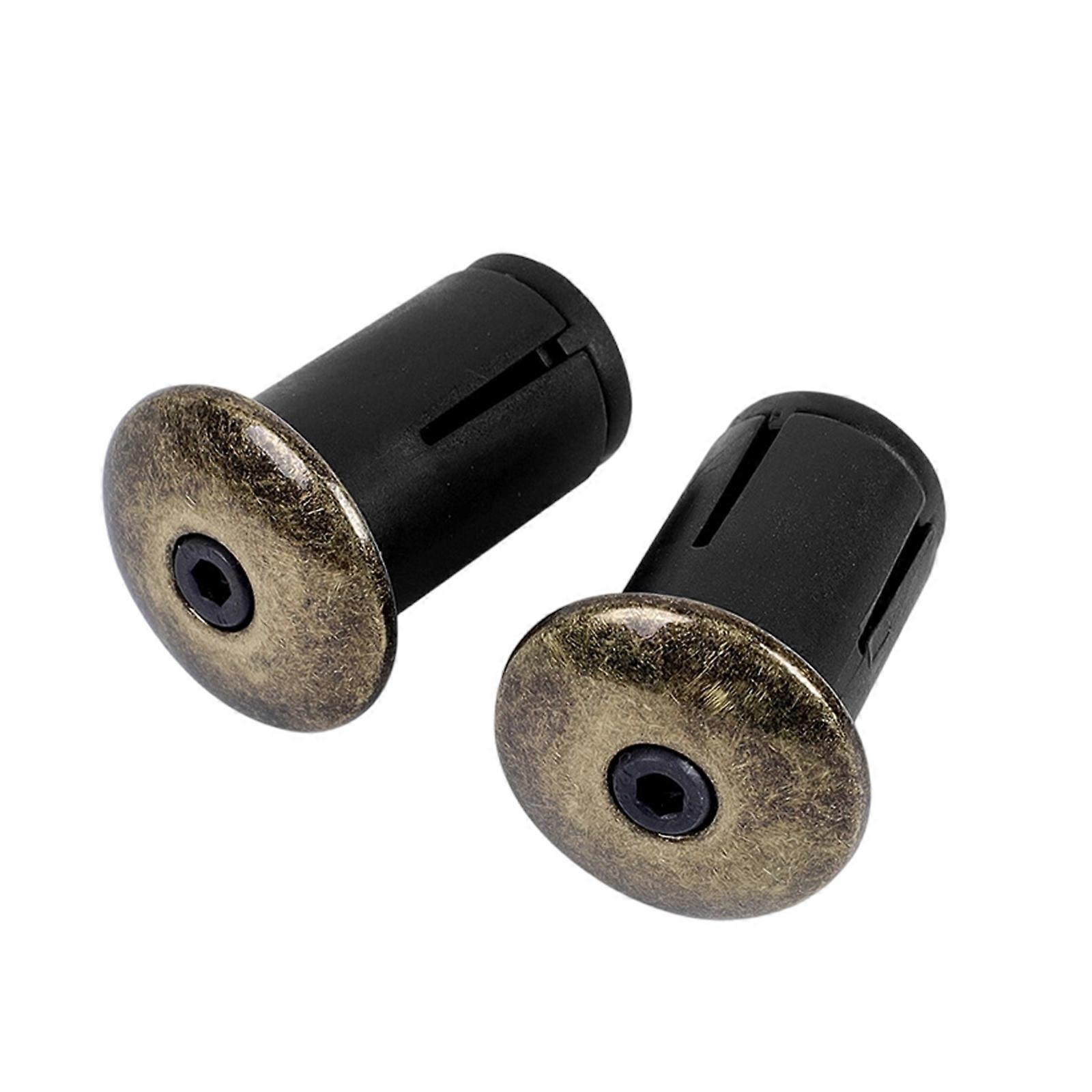 Durability Alloys Bicycles Bar End Caps Simple Installation Universals For Road Bike Handlebars Multicolor