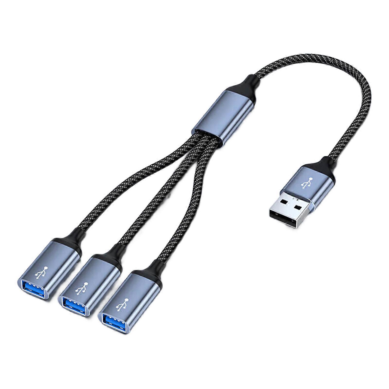 USB C Hub with Compatibility Fast Charging Data Transfer Aluminum Alloy Construction Heat Resistant Portable for Laptop Multicolor