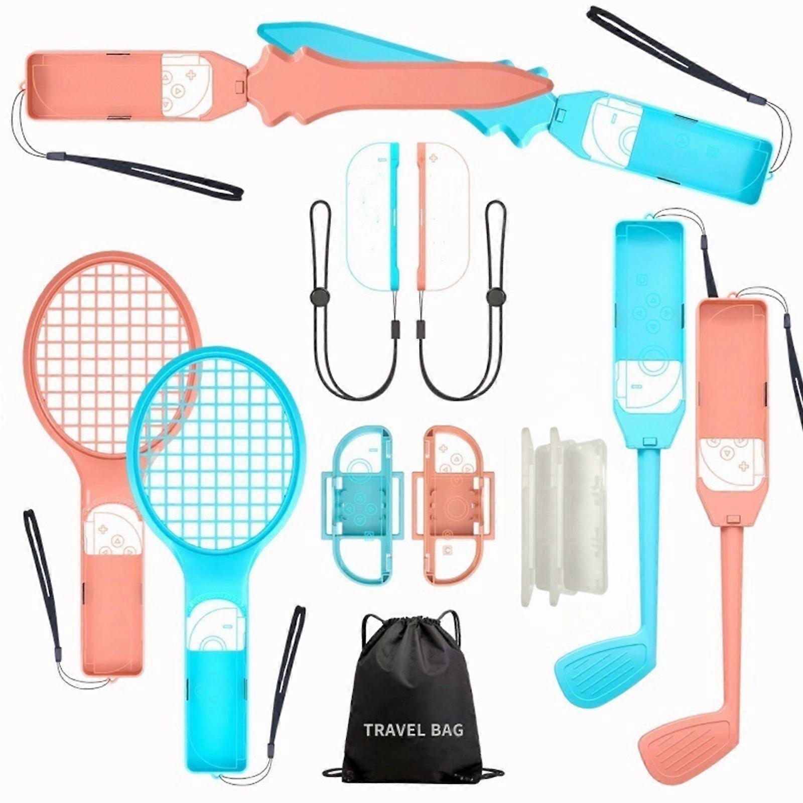 13 in 1 Sports Accessories Interactive Sports Set With Low Latency Trackings For NS Boxing Tennis Game Multicolor