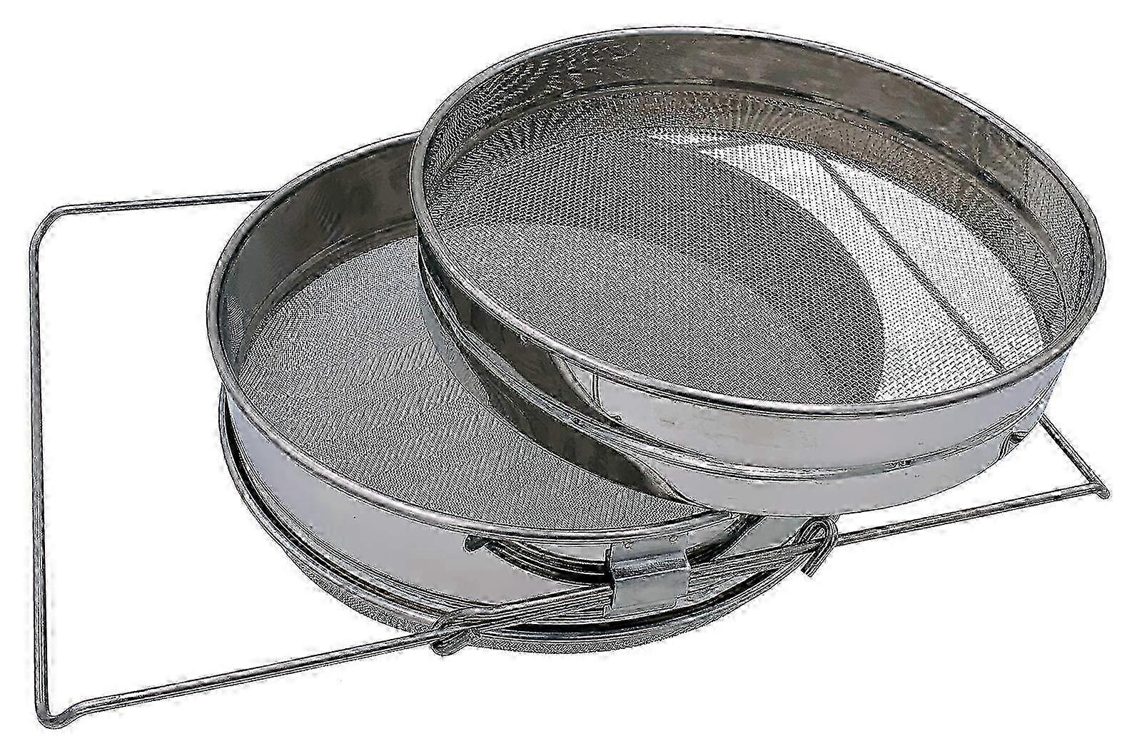 Double Sieve Honey Strainer with Extendable Arm - Beekeeping Filter Tool for Bee Farmers