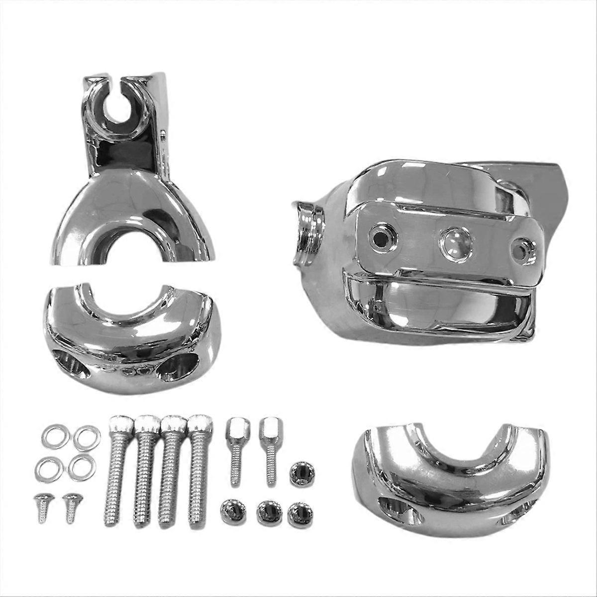 Chrome Front Clutch Control Dress-Up Kit for '96-'07 Glides Road Glides Handlebar Modification Pump