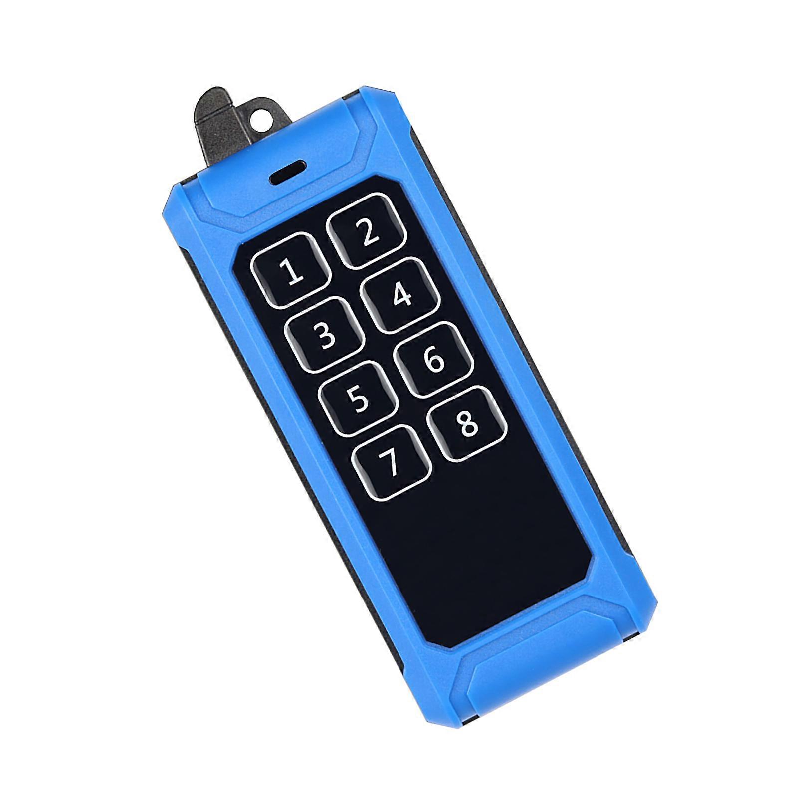 Impact Resistant Wireless Remote 433MHz Industrial Channel Transmitter for Hoists Control in Manufacturing Multicolor