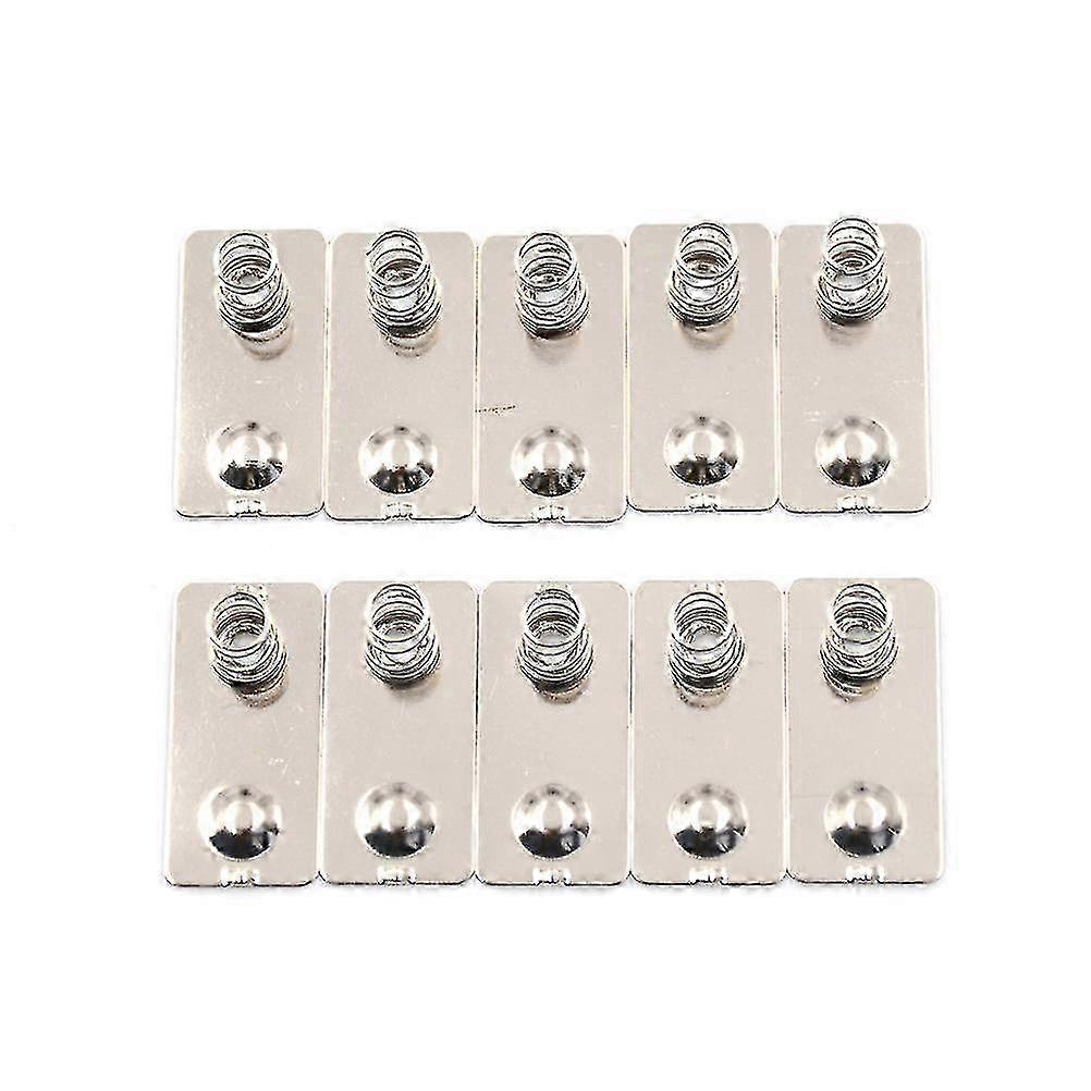 10pcs Aa Battery Positive Negative Conversion Spring Contact Plate