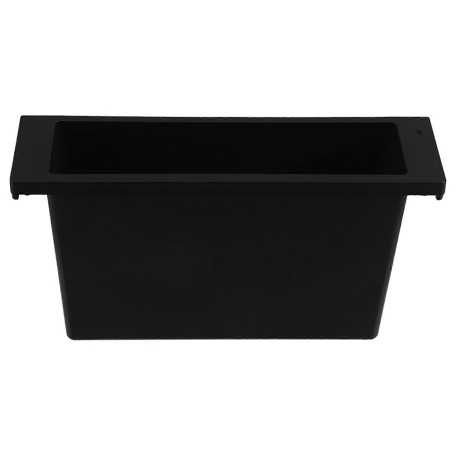 Car Stereo Pocket: Universal Single DIN Storage Bin - Dashboard Organizer with Mounting Frame for Radio Installation & Small Item Storage