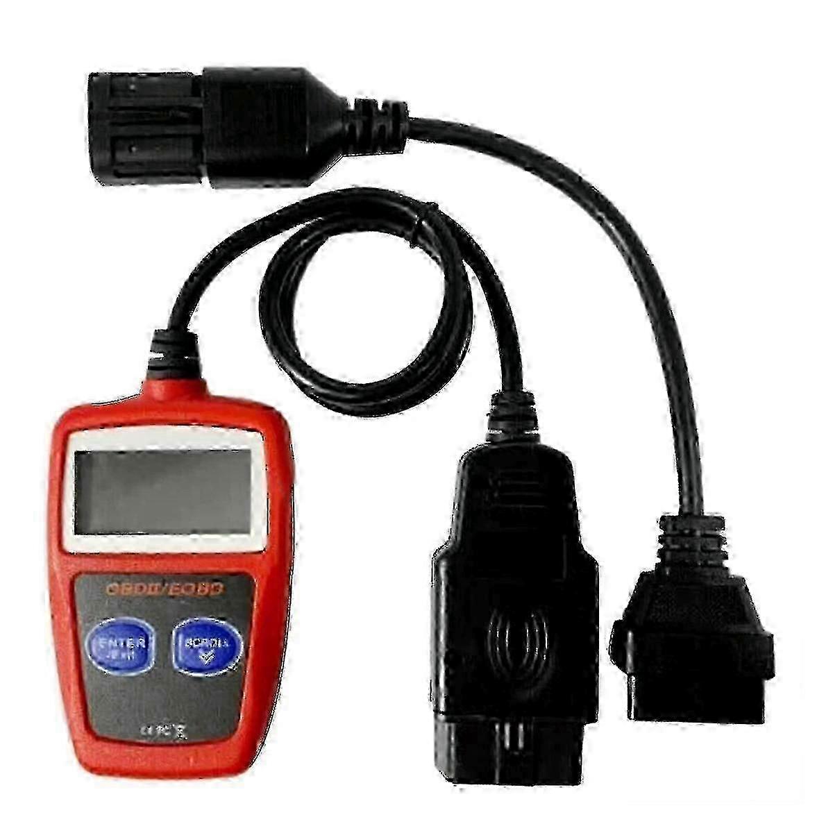Motorcycle ATV OBD2 Scanner with 8 Pin Diagnostic Adapter and MS309 ToolRed SZRH