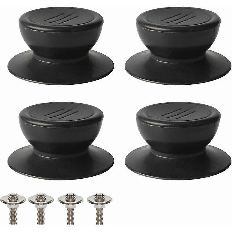 4-pack of lid knobs - black