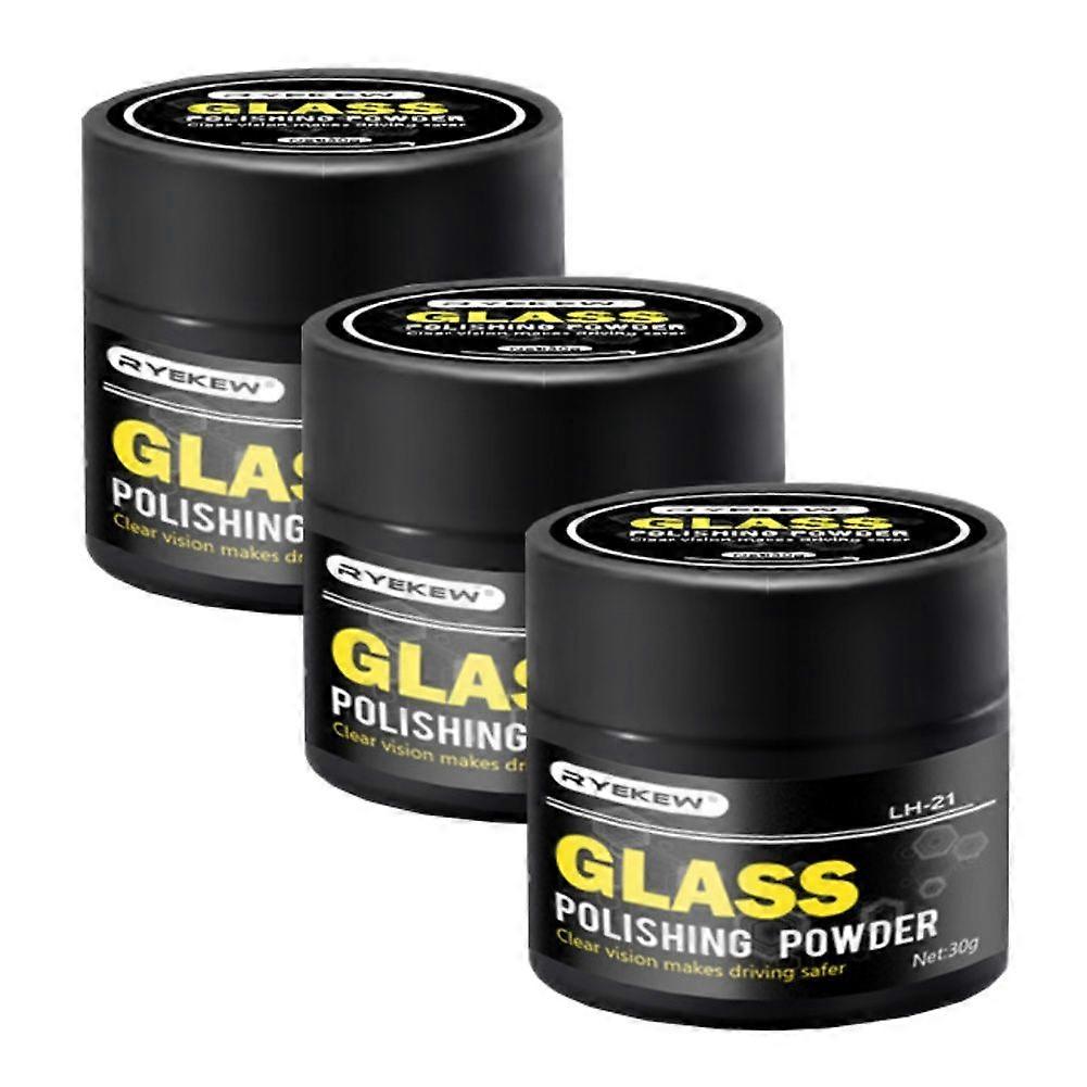 Car Glass Oil Film Cleaning Powder Set Cerium Oxide Polishing Powder Windscreen Scratches Remover Auto Cosmetic Accessories