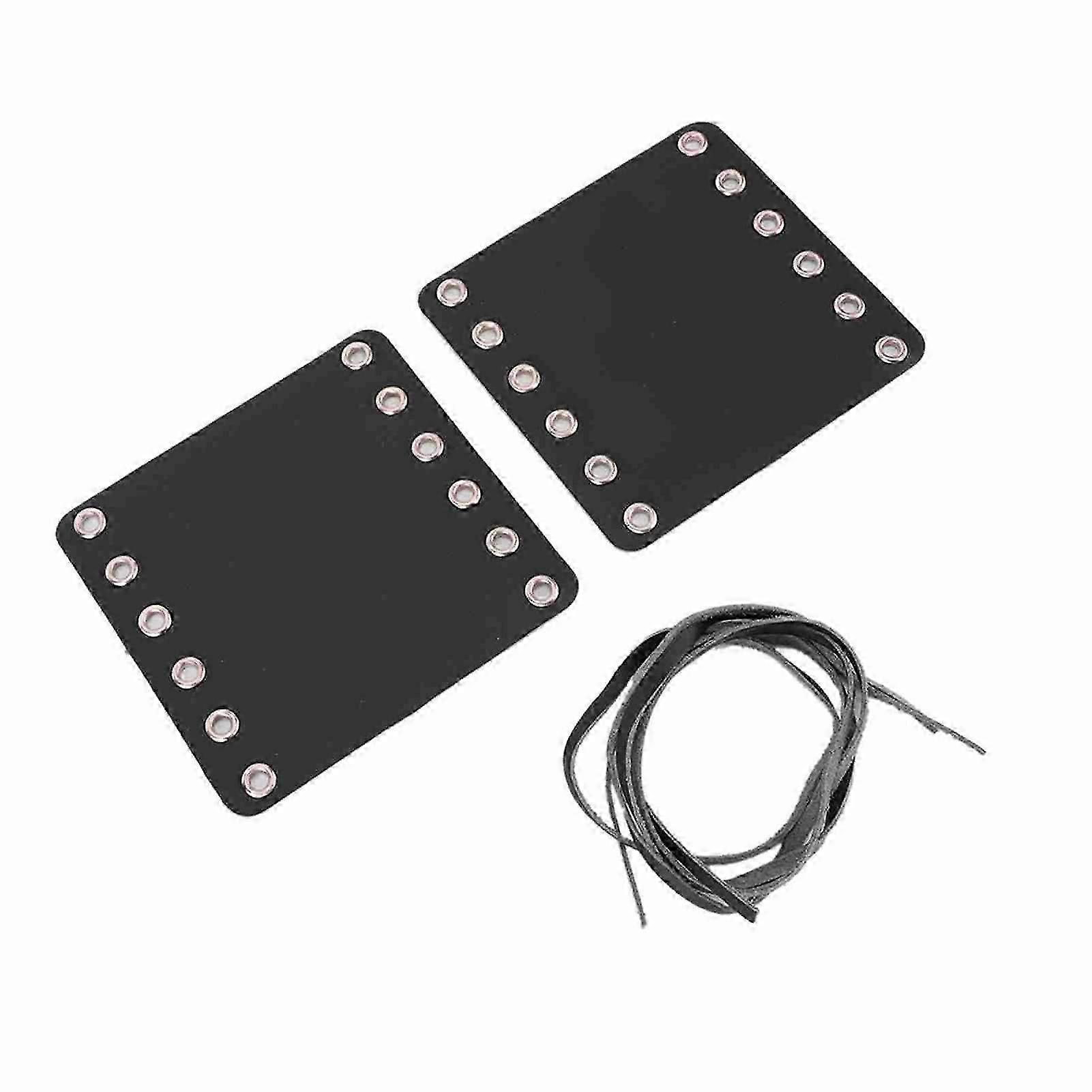 Motorcycle Leather Handlebar Hand Grip Covers Motorcycle Modification Accessories(Black)