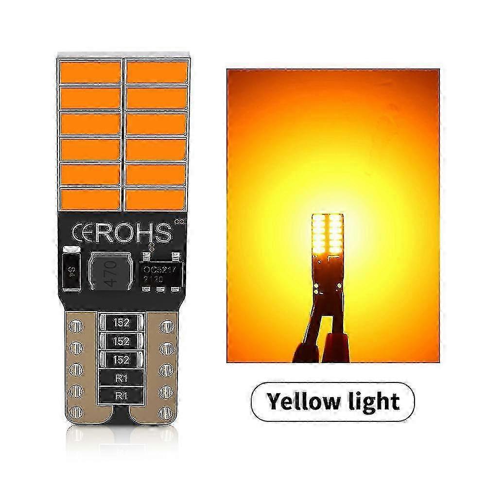 2x Canbus T15 W16w Wy16w Led Bulbs 4014 45smd For Auto Bcakup Reverse Lamp Car Tail Brake Bulbs No Error White Red Amber 6000k