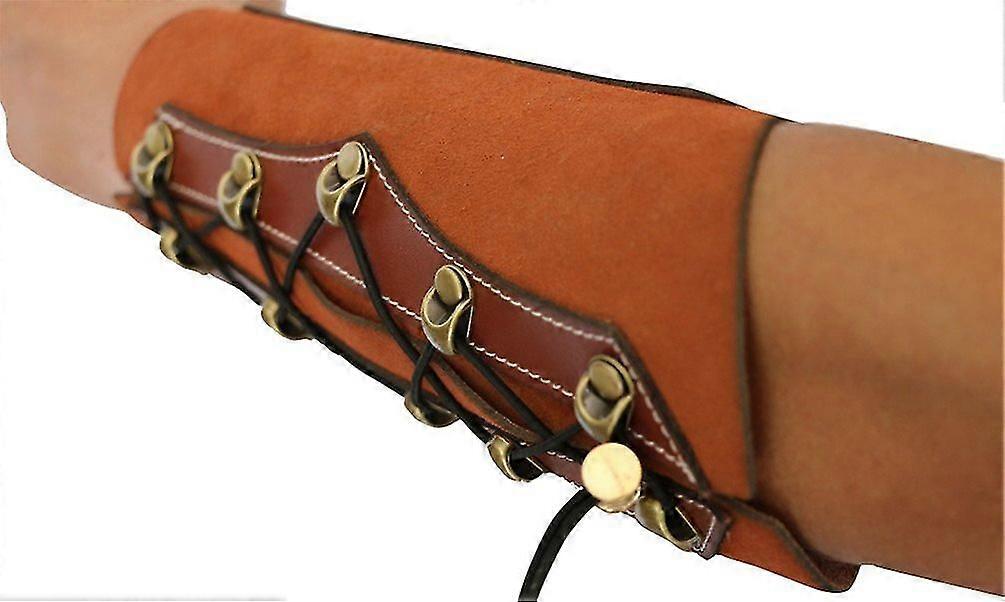 Φρουρά βραχιόνων τοξοβολίας, unisex δέρμα γάντι βραχιολάκι ευρεία bracer μανσέτα θωράκισης βραχιόνων