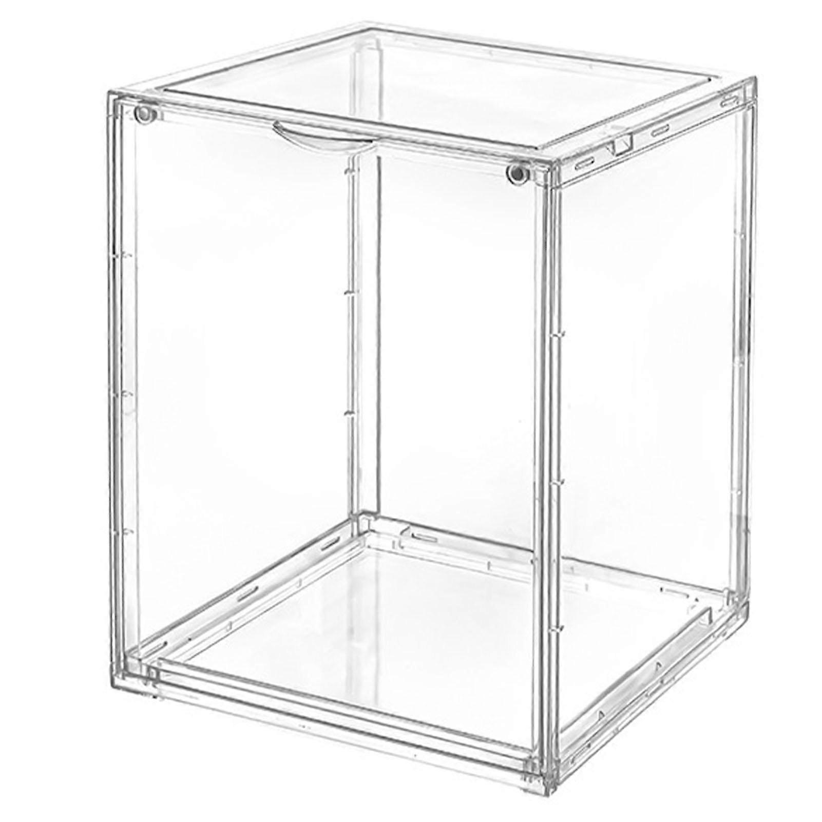 Doll Display Case Dust Proof Large Capacity Magnetic Protective Doll Storage Showcase for