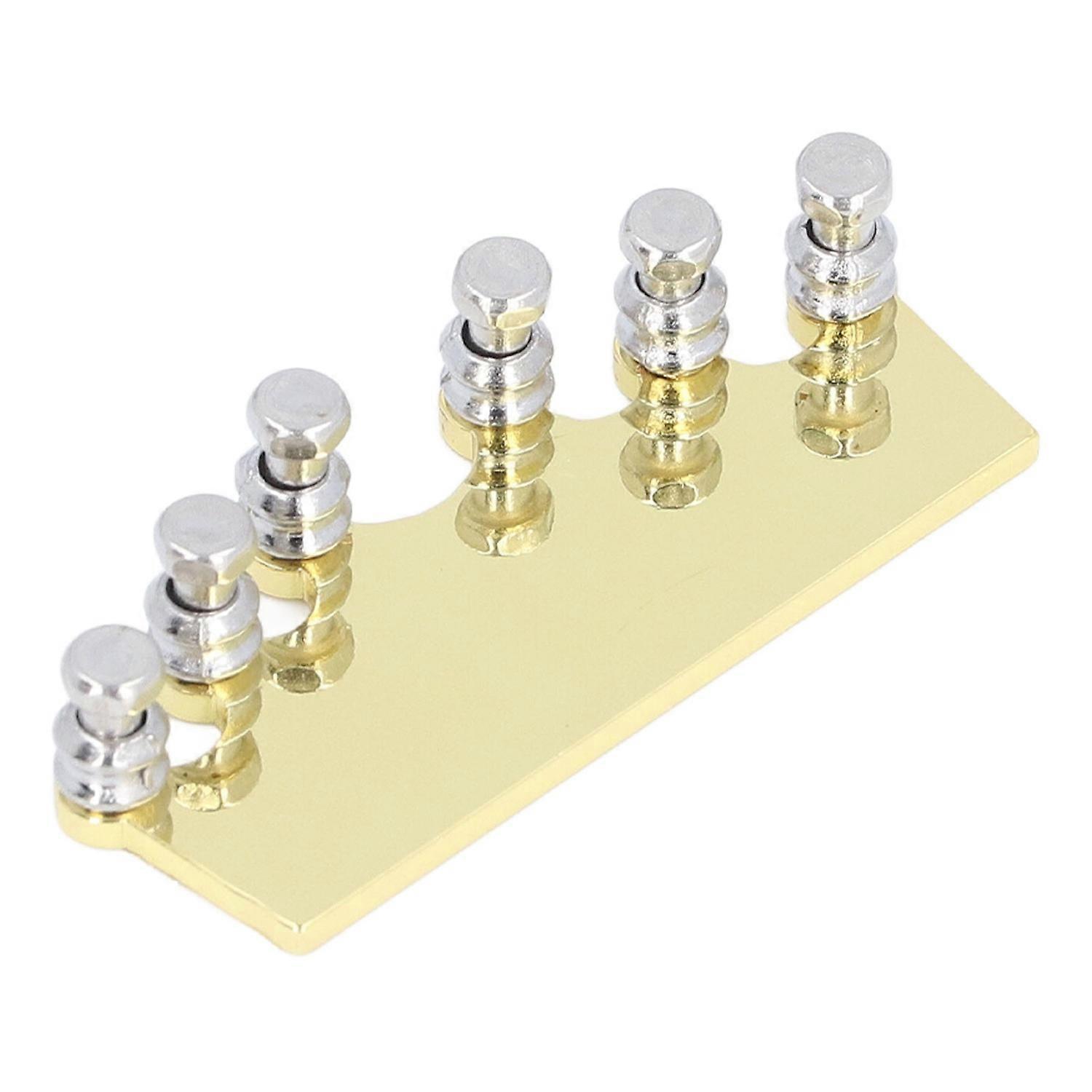 Folk Guitar String Tuning System Metal Guitar Ferrule Bridge Tuning Device for Tone Volume Sustain I