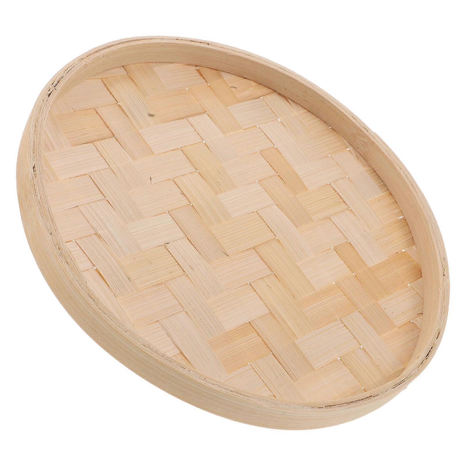 Decorative Bamboo Tray for 1 Orange Bamboo Serving Round Wall Decor