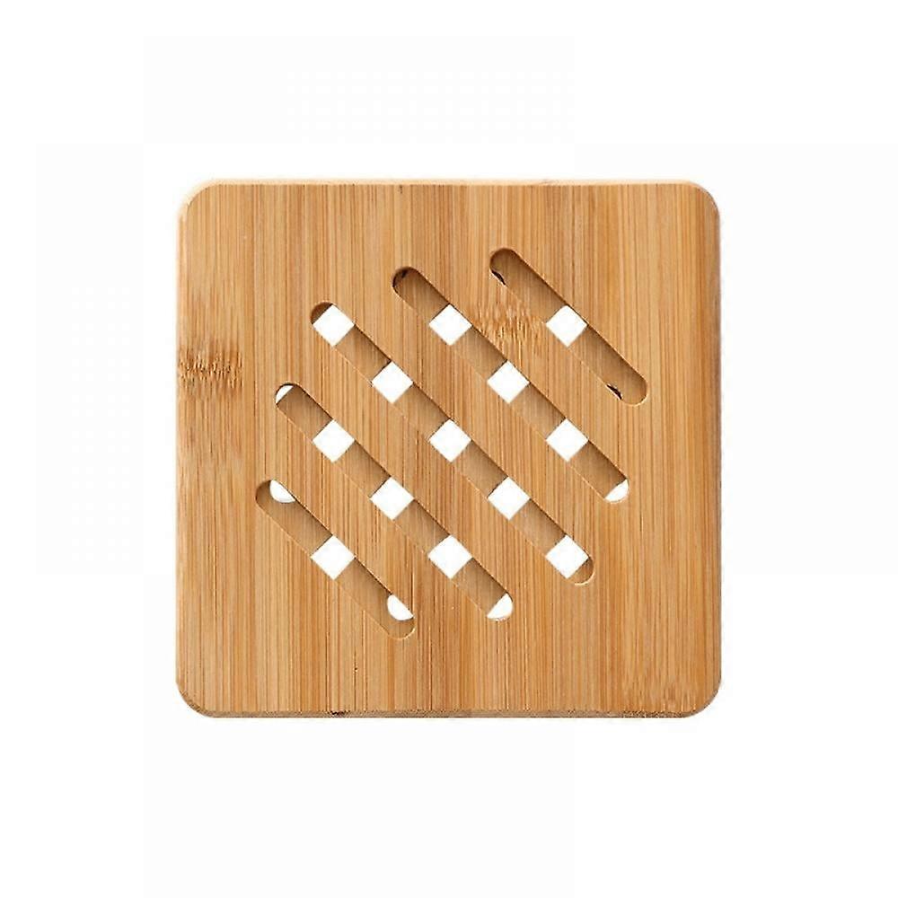 Household Table Pot Pad Creative Hotel Household Round Coaster Placemat Thickened Bamboo Insulation Pad