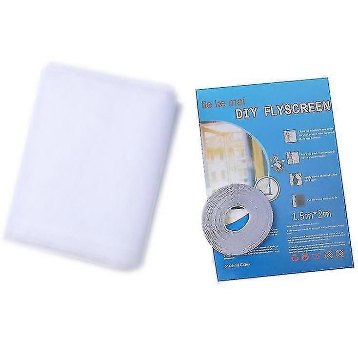 Self-adhesive Window Screen Netting Mesh Curtain, With Sticky Tape